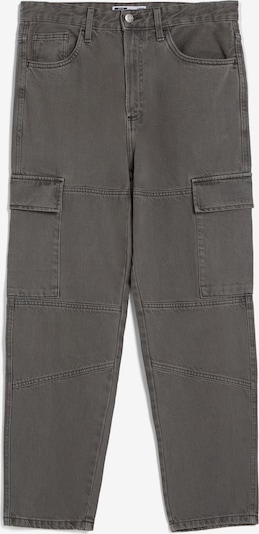 Bershka Jeans cargo en gris denim, Vue avec produit