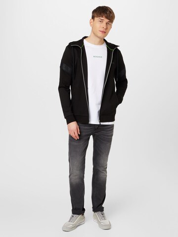 BOSS Sweat jacket 'Saggy Mirror' in Black