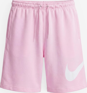 Nike Sportswear Trousers 'CLUB' in Pink: front