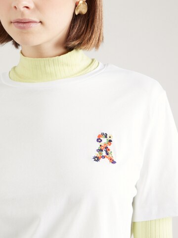 ARMEDANGELS T-Shirt 'Lualaa Flower' (GOTS) in Weiß