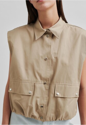 Gilet 'Merca' SECOND FEMALE en beige