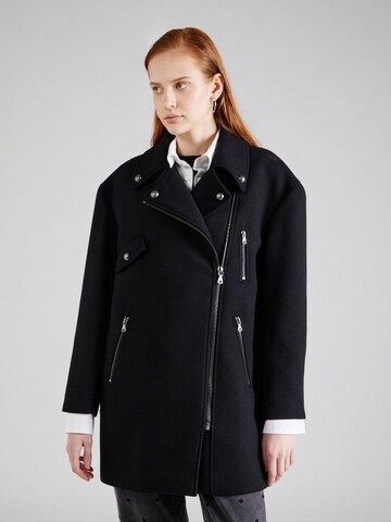 Sisley Ανοιξιάτικο και φθινοπωρινό παλτό σε μαύρο: μπροστά