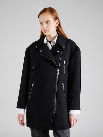 Manteau mi-saison Sisley en noir : devant