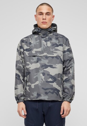 Brandit Between-season jacket in Grey: front