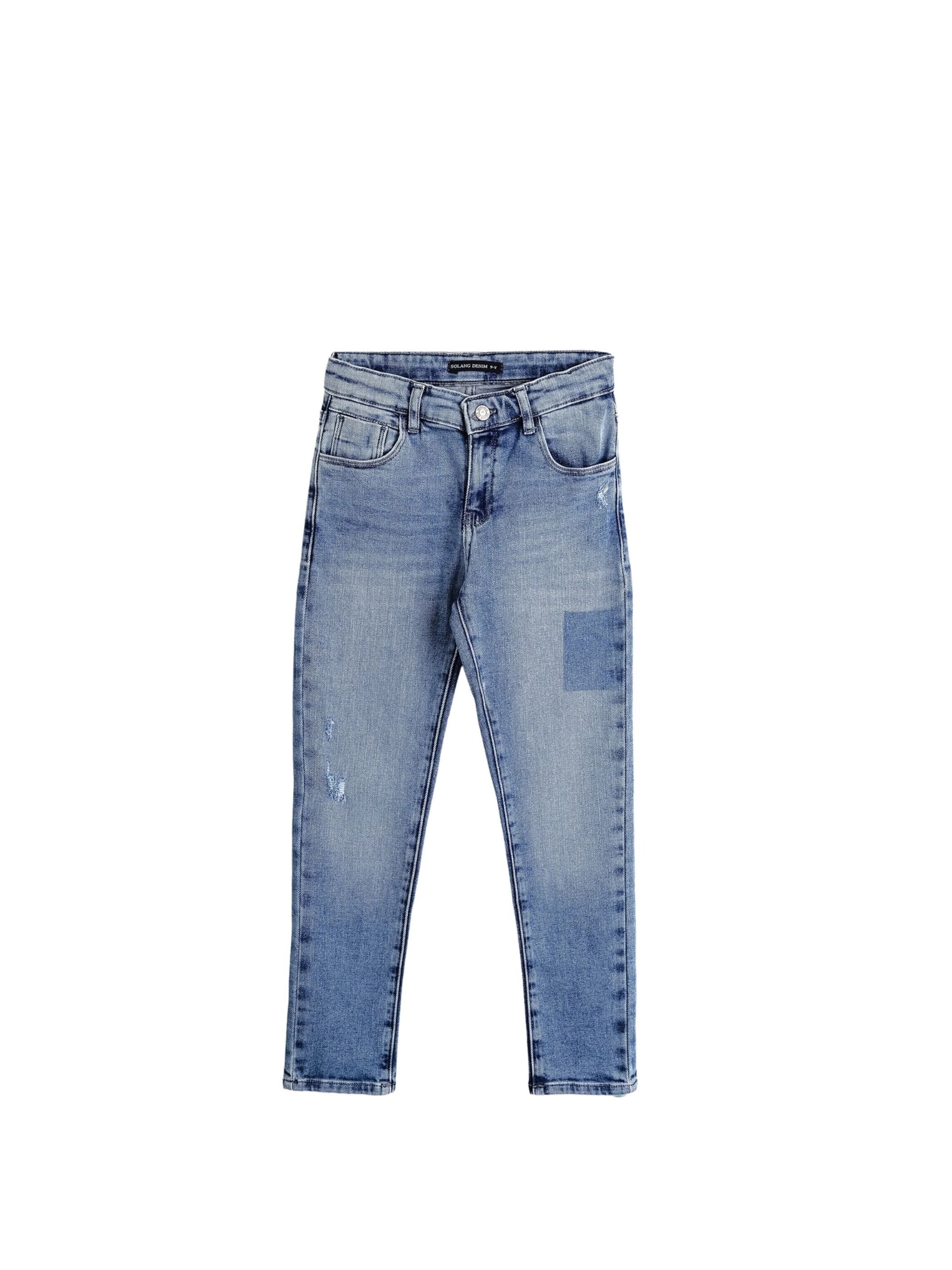 Solang Slimfit Hose Denim Stretch Slim-Fit in Blau: Vorderseite