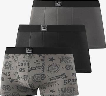 JOHN DEVIN Boxer shorts in Grey: front