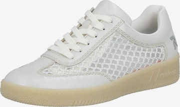 Sneaker bassa di Rieker in bianco: frontale