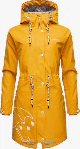 MARIKOO Funkcionalen plašč | rumena barva: sprednja stran