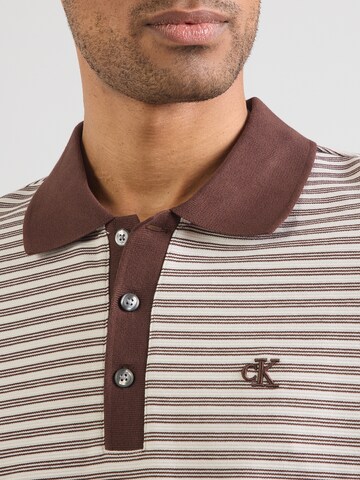 Calvin Klein Poloshirt in Braun