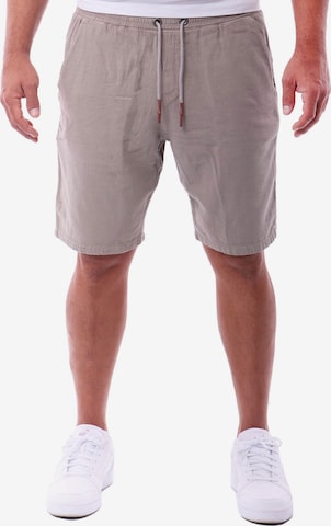 Reslad Regular Hose 'Baumwollhose Freizeithose kurz' in Grau: Vorderseite