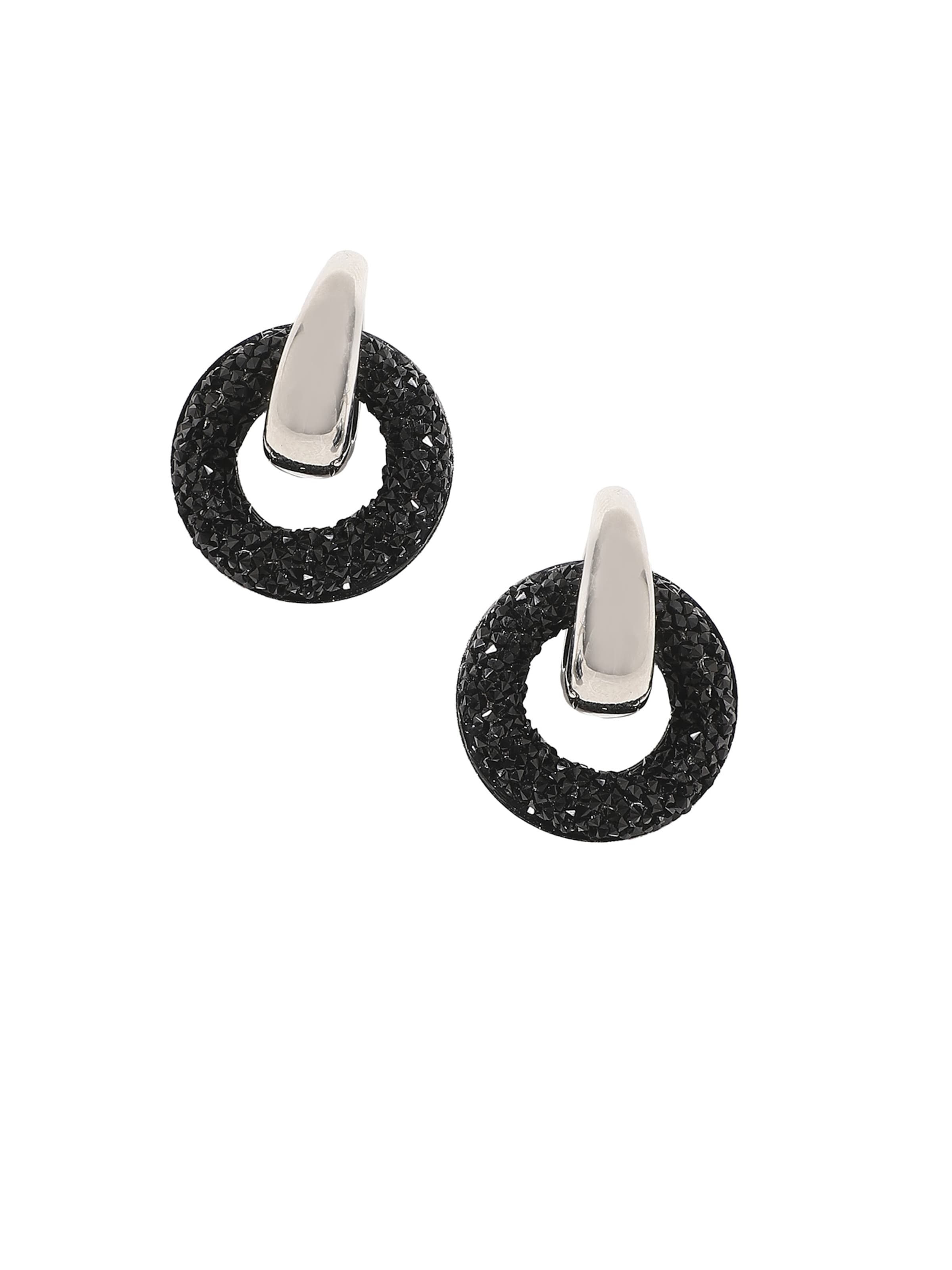 SOHI Серьги ' Janice ' в Черный: спереди