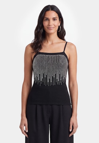 Haut usha BLACK LABEL en noir : devant