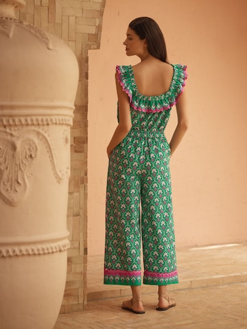 love & roses Широкий Штаны в Зеленый