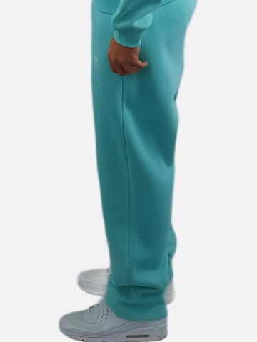 HEFTYKA Loosefit Sporthose 'OPEN' in Blau