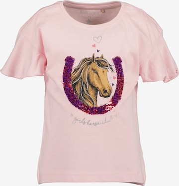 T-Shirt BLUE SEVEN en rose : devant