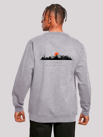 Sweat-shirt 'Escape Discover the World Asian Town' F4NT4STIC en gris : devant