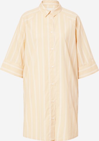 Robe-chemise Monki en beige : devant