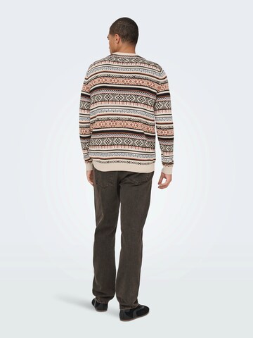 Only & Sons Sveter 'ONSJERRY' - Sivá