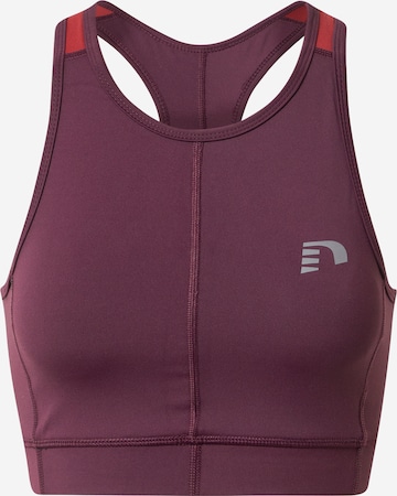 Bustier Soutien-gorge de sport Newline en rouge : devant