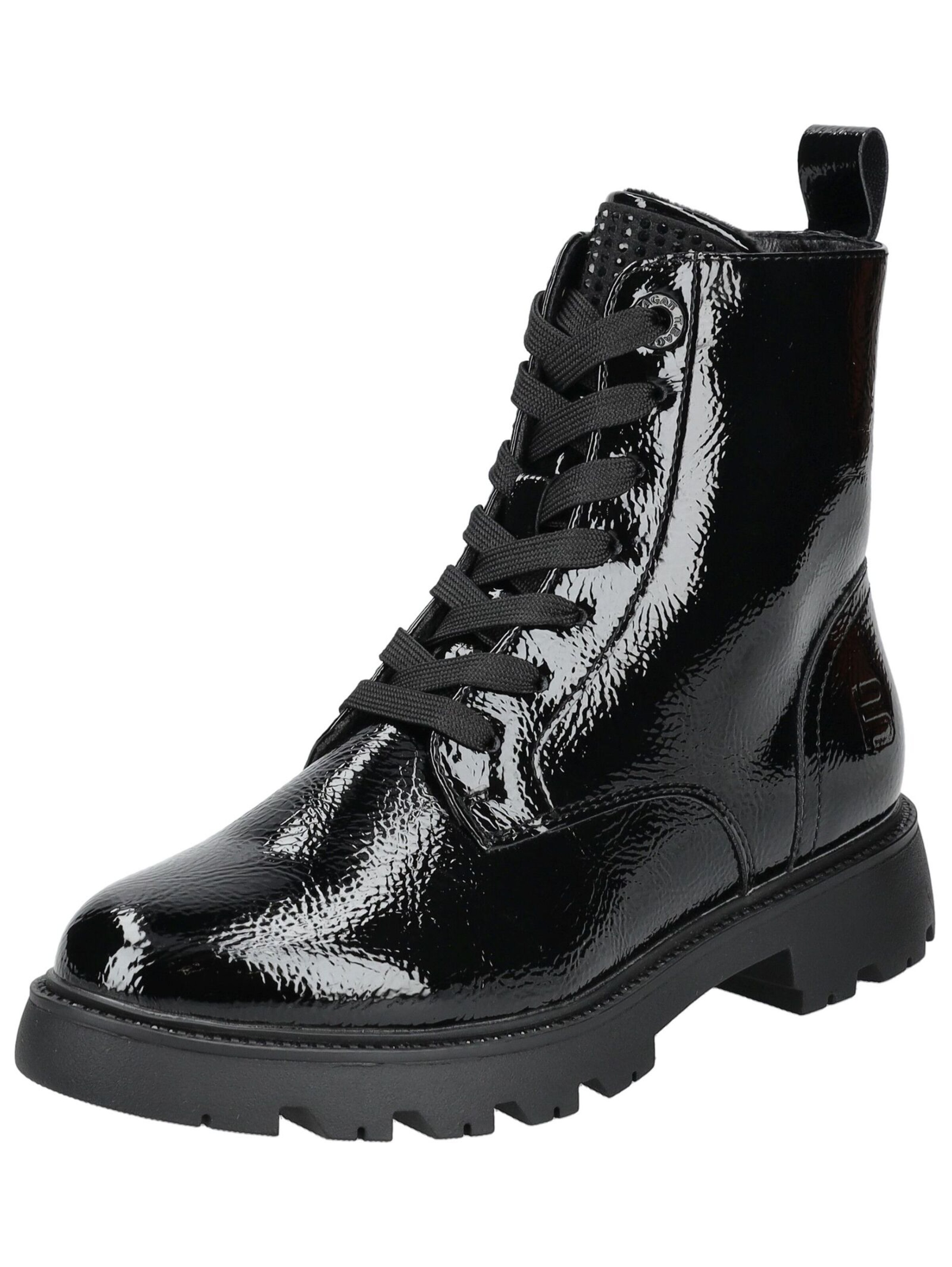 TT. BAGATT Lace-up bootie in Black: front