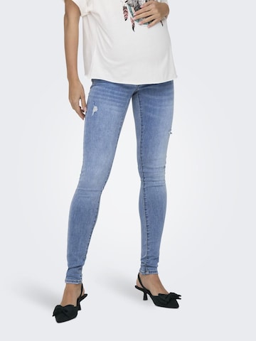 Only Maternity Skinny Jeans 'Rose' in Blue: front
