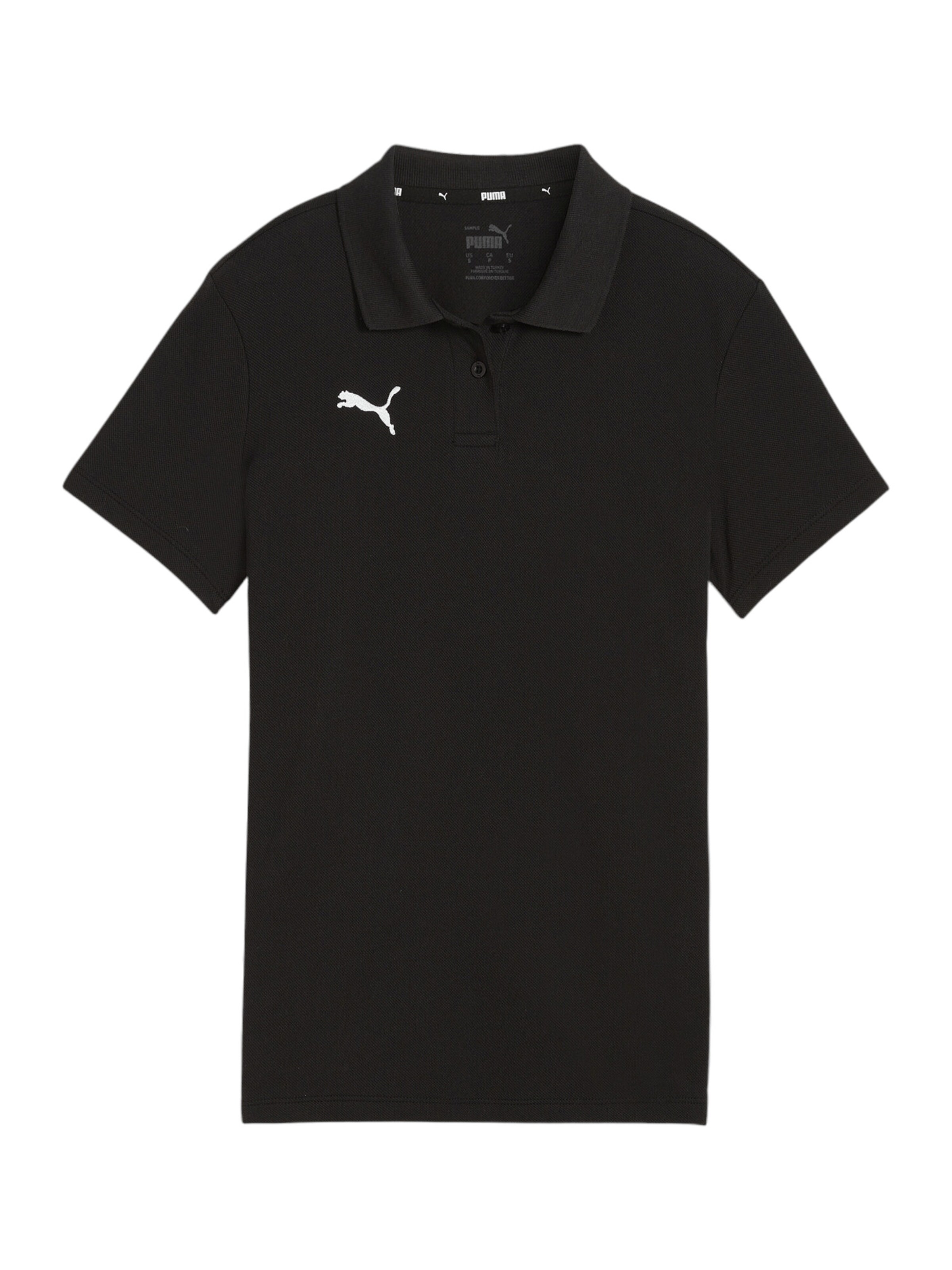 PUMA Sportshirt 'TeamGoal' in Schwarz: Vorderseite