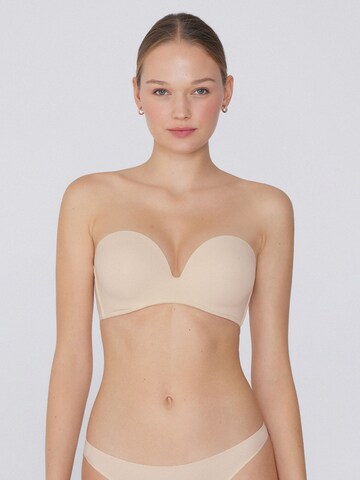 Tezenis Bandeau Bra in Beige: front