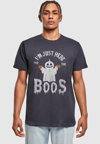 ABSOLUTE CULT Shirt 'Halloween - Boos' in Blue: front