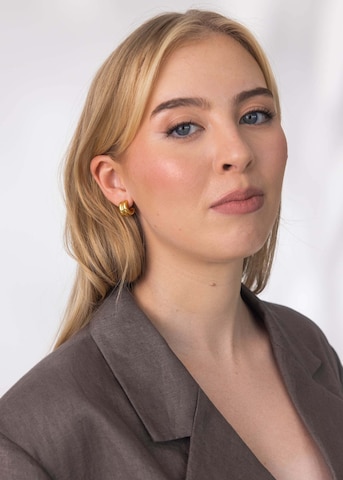 PURELEI Oorbellen 'Flow' in Goud: voorkant