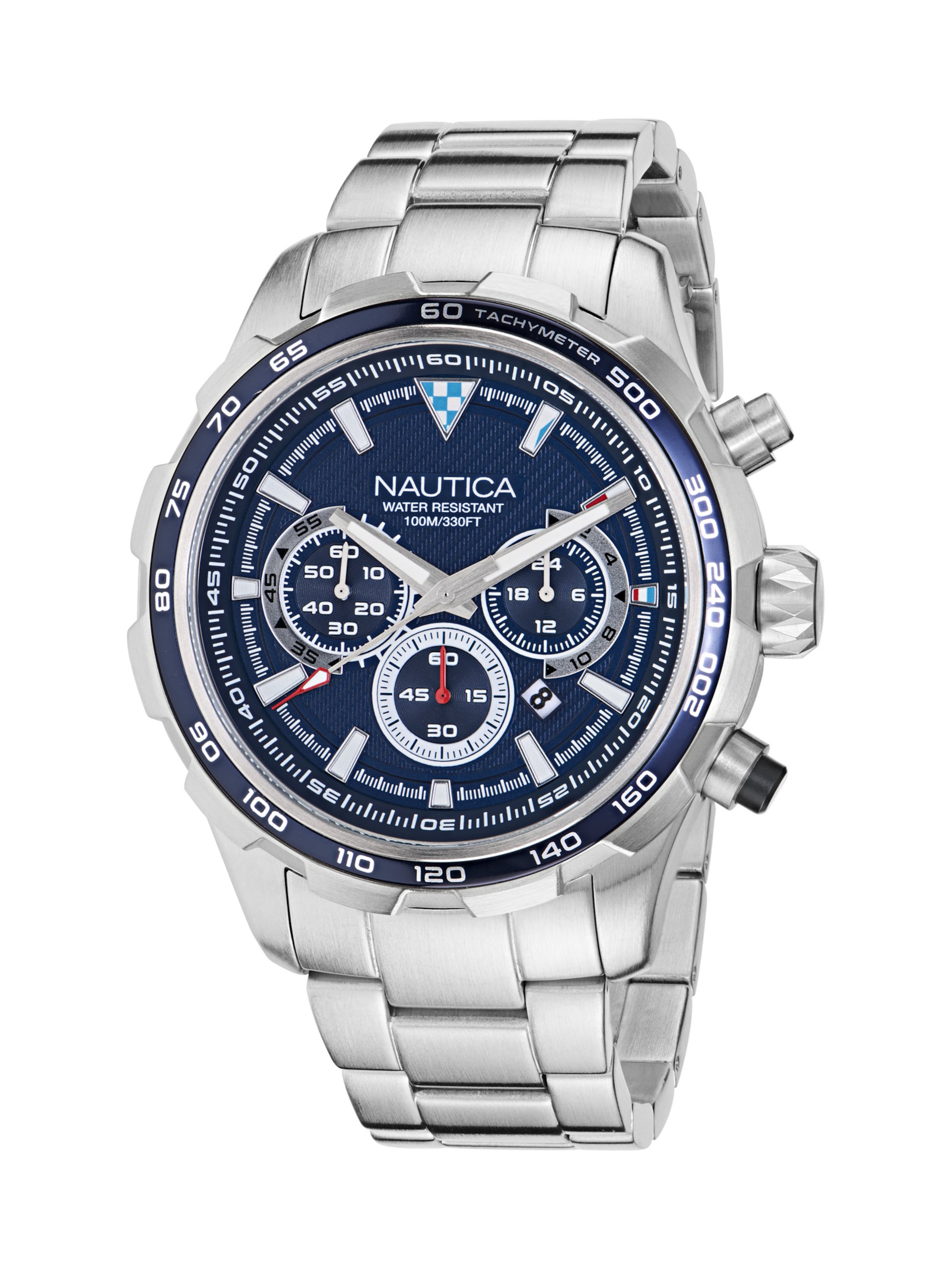 NAUTICA Analoguhr in Blau: Vorderseite