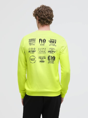 CAMP DAVID Sweatshirt in Yellow: front