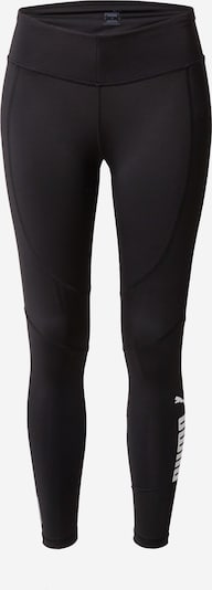 Pantaloni sport PUMA pe negru / alb, Vizualizare produs