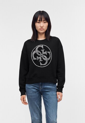 Sweat-shirt GUESS en noir : devant