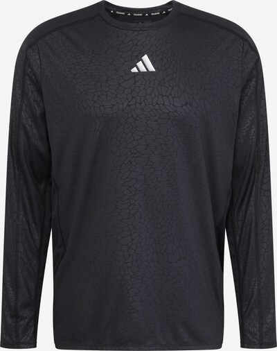 ADIDAS PERFORMANCE Функциональная футболка 'Workout Pu Print' в Светло-серый / Черный, Обзор товара