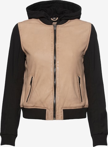 Gipsy Between-Season Jacket in Beige: front