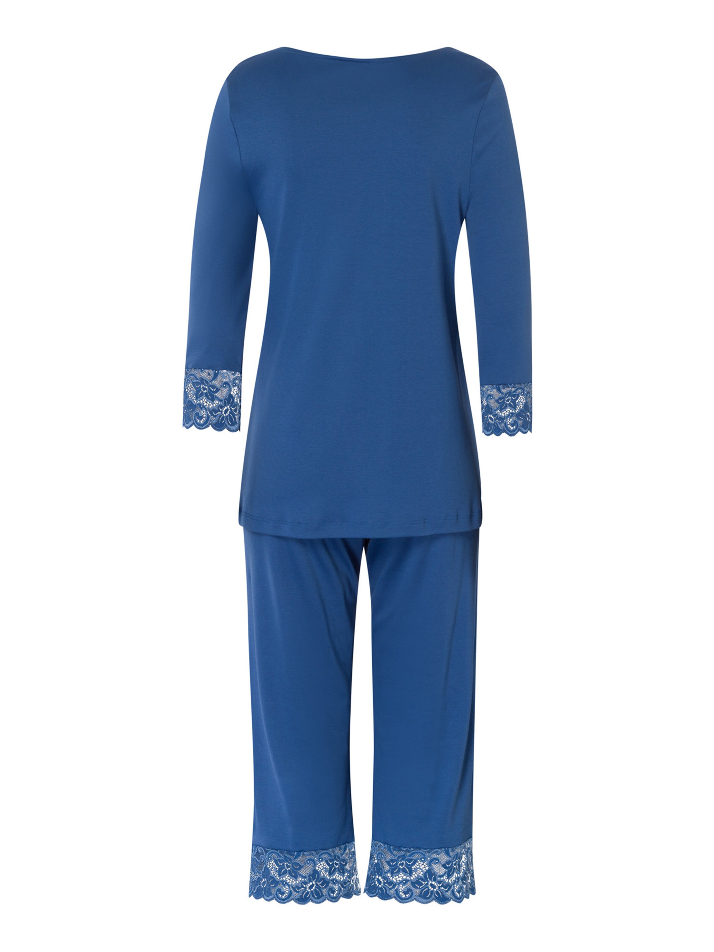 Hanro Pyjama ' Moments ' in Blauw