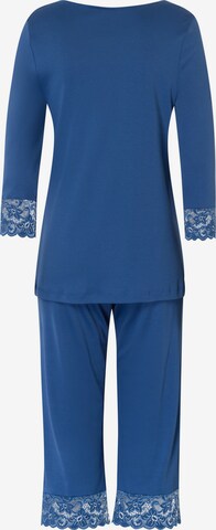 Hanro Pyjama ' Moments ' in Blauw