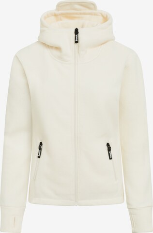 BENCH Fleece Jacket 'Ninja' in White: front