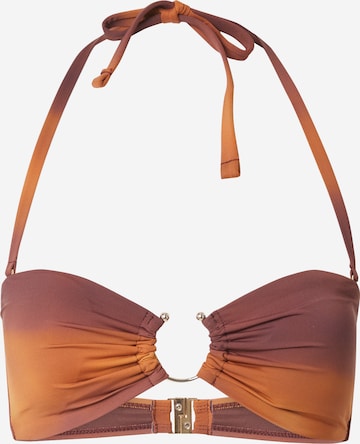 HunkemöllerBandeau Bikini gornji dio 'Janiero' - ljubičasta boja: prednji dio