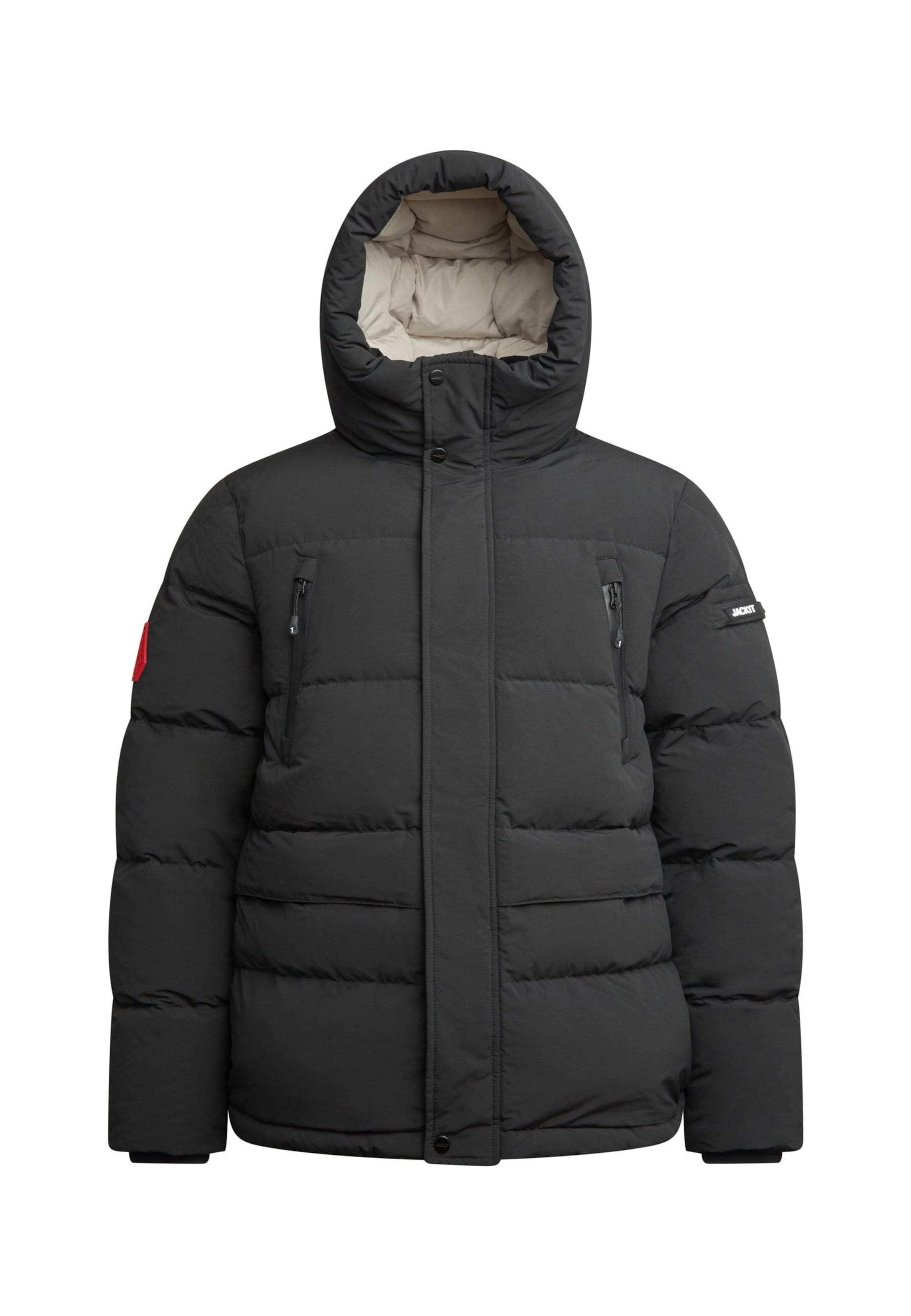JACK1T Winter jacket in Black: front
