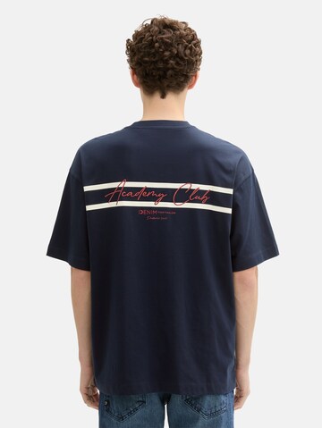 T-Shirt TOM TAILOR DENIM en bleu : devant