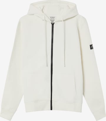 ECOALF Sweat jacket in White: front