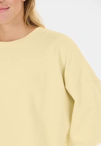 Athlecia Sweatshirt 'Crecy' in Yellow