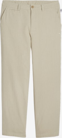 PUMA Regular Workout Pants in Beige: front