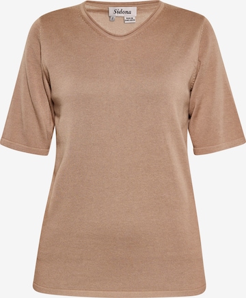 Pull-over Sidona en beige : devant