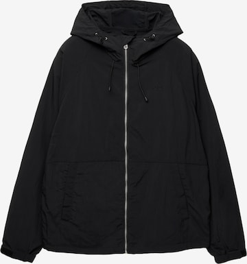 Pull&BearPrijelazna jakna - crna boja: prednji dio