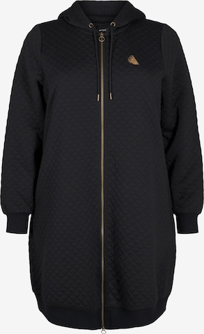 Active by ZizziGornji dio trenirke 'Aemana' - crna boja: prednji dio