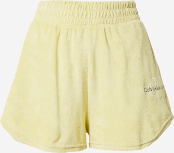 Calvin Klein Jeans Regular Pants in Yellow: front