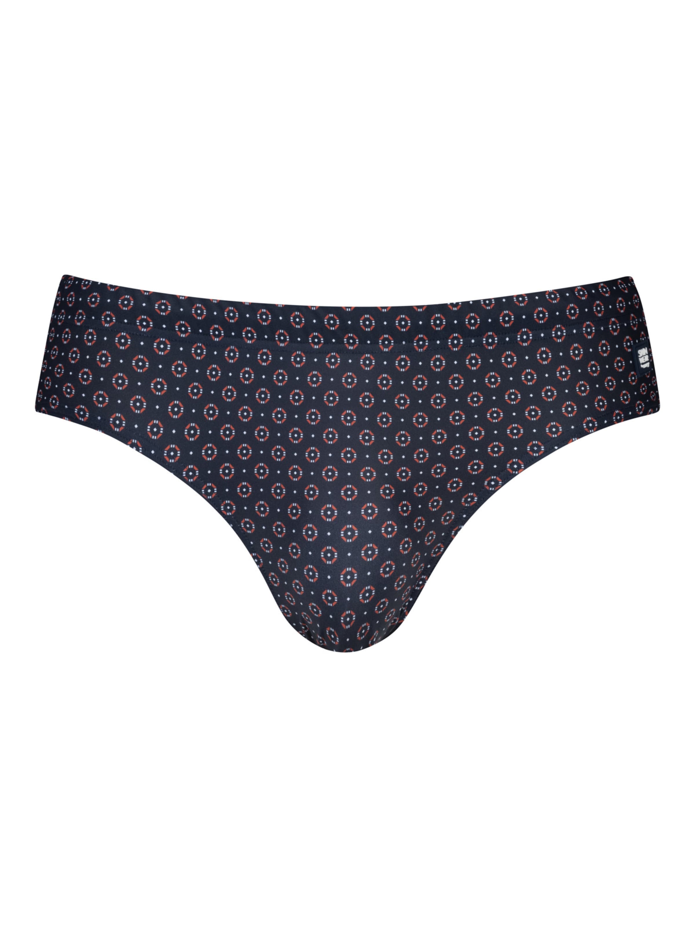 Mey Badeshorts 'Survival Circle' in Blau: Vorderseite