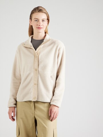 ONLY PLAY Athletic Fleece Jacket 'ONPFLY' in Grey: front